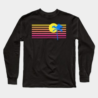 Perfect Beach Neon Vaporwave Long Sleeve T-Shirt